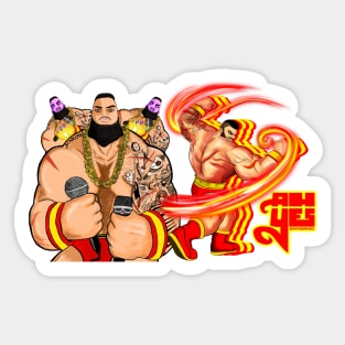 AHyes Zangief (MUGS + Stickers) Sticker